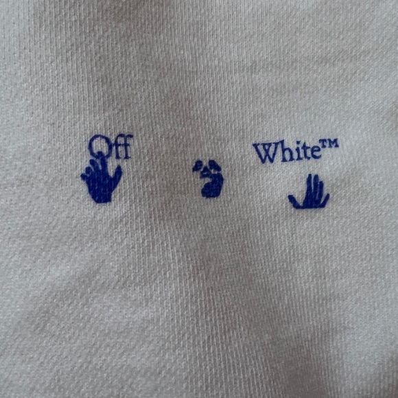 OFF WHITE white flower arrows hoodie, size M - Picture 4 of 6